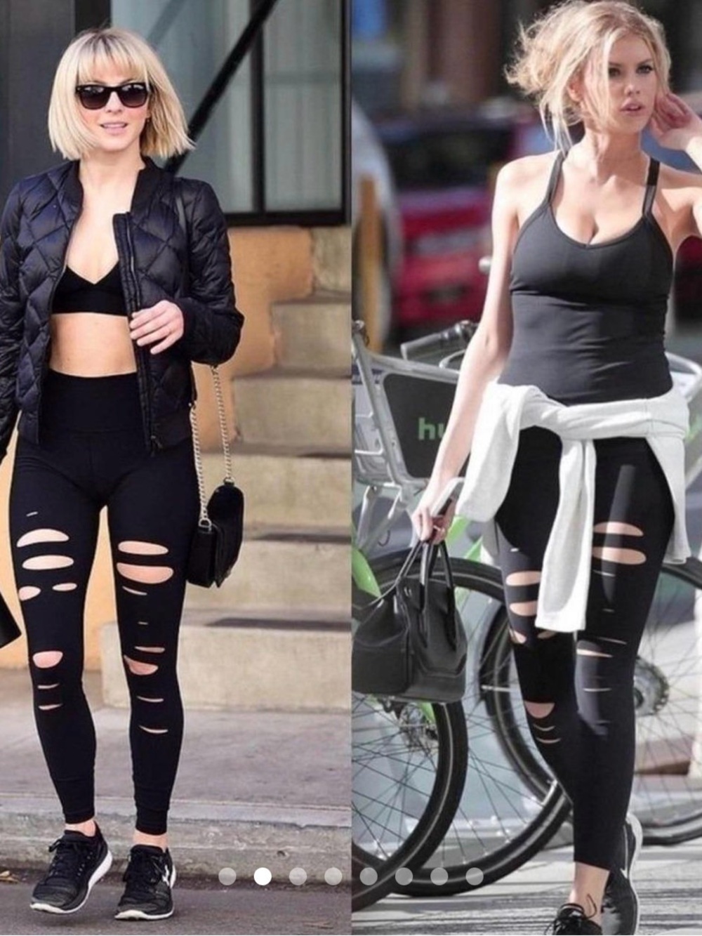 alo Yoga High Waist Ripped Warrior Leggings